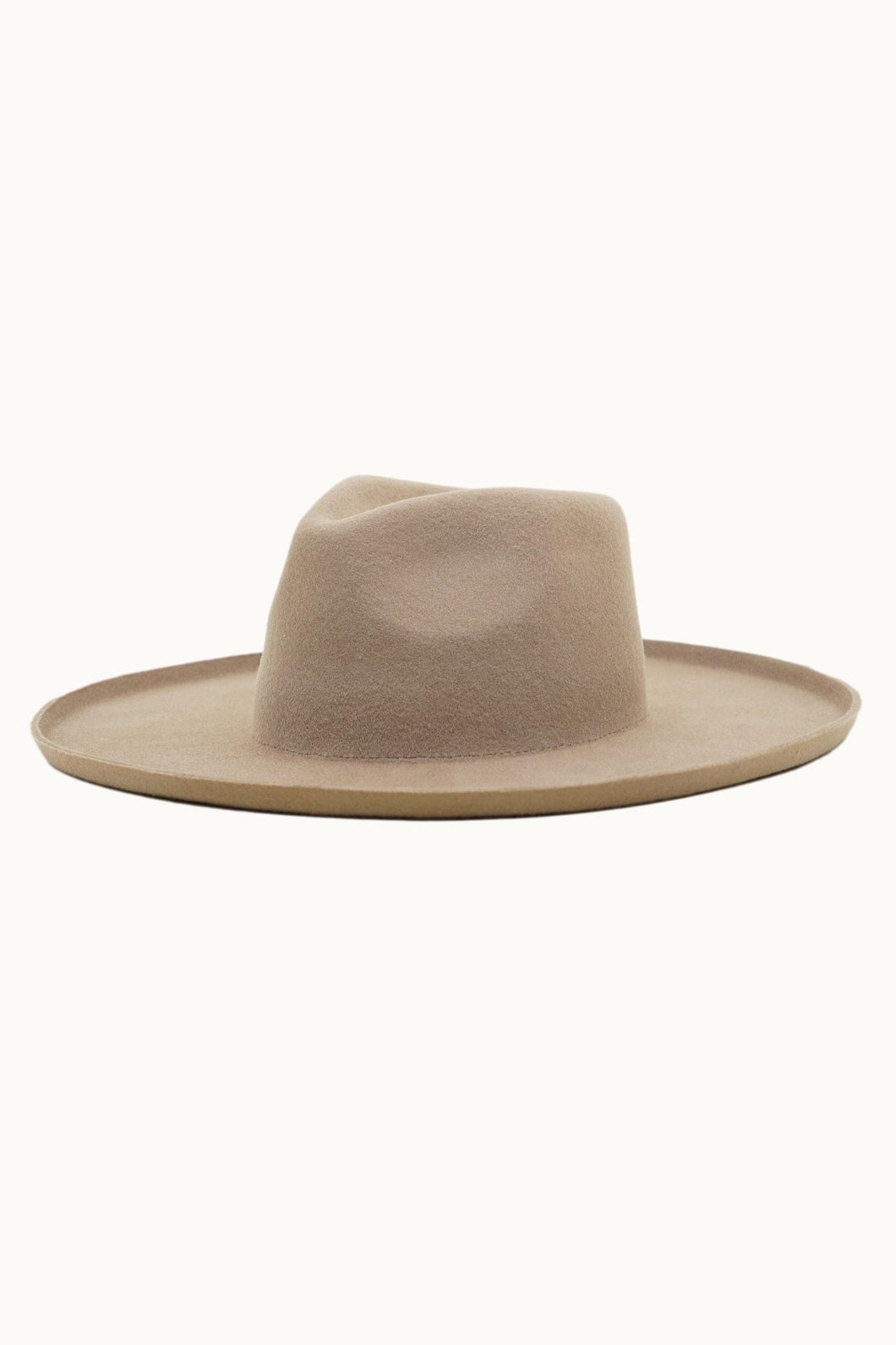 Pecan Wool Felt Lenny Rancher Hat