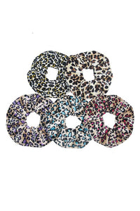 Leopard Print Semi Satin Scrunchies- More Styles Available!