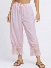 Load image into Gallery viewer, Pink Lace Hemmed Bloomer Pants
