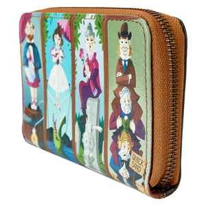 Haunted Mansion Moving Portraits Zip Around Wallet