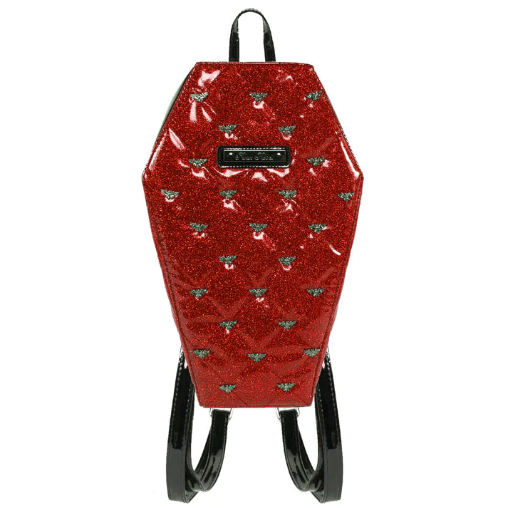 Red Quilted Backpack with Studs Valentino Garavani Red Quilted Leather Studded Backpack main image 3
