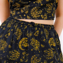 Load image into Gallery viewer, Dreamy Celestial Mushroom Tiered Maxi Skirt
