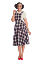 Load image into Gallery viewer, Red and Blue Plaid Pinafore- Up to 2XL
