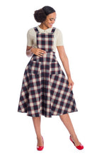 Load image into Gallery viewer, Red and Blue Plaid Pinafore- Up to 2XL
