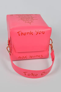 Hot Pink Chinese Take Out Box Purse