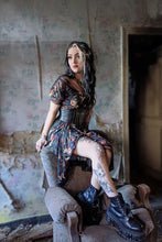 Load image into Gallery viewer, Night Garden Cap Sleeve Midi Dress
