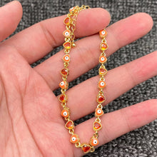 Load image into Gallery viewer, Dainty Evil Eye Heart Chain Bracelet- More Styles Available!
