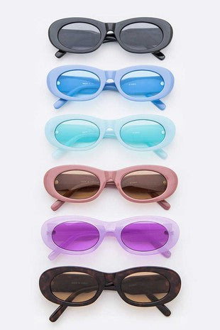 Retro Oval Sunglasses