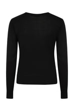 Load image into Gallery viewer, Black sweater on a white background
