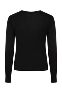 Black sweater on a white background