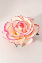 Load image into Gallery viewer, Cream Pink Rose Hair Flower
