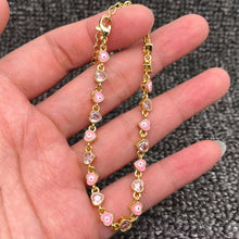 Load image into Gallery viewer, Dainty Evil Eye Heart Chain Bracelet- More Styles Available!
