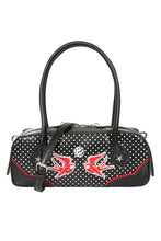 Load image into Gallery viewer, Lucky Swallows Polka Dot Pinup Purse
