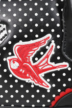 Load image into Gallery viewer, Lucky Swallows Polka Dot Pinup Purse
