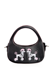 Black and Pink Poodle Purse