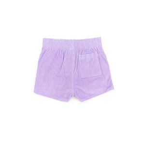 Powder Purple Retro Corduroy Shorts