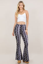 Load image into Gallery viewer, Purple Paisley Printed Bell Bottom Flare Pants
