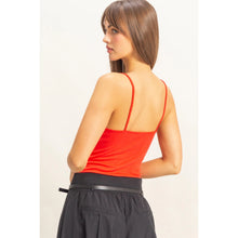 Load image into Gallery viewer, True Red Little Bow Sleeveless Crop Top
