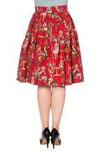 Load image into Gallery viewer, Red Cowgirl Western Skirt
