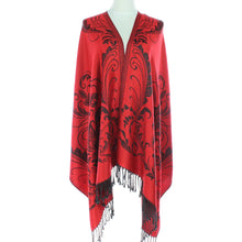 Load image into Gallery viewer, Red Floral Pashmina
