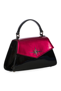 Burgundy Retro Star Handbag Purse