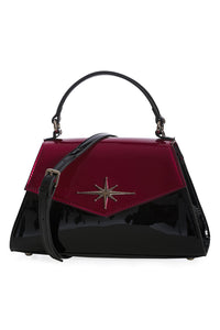 Burgundy Retro Star Handbag Purse