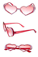 Bling Corner Cateye Heart Sunglasses