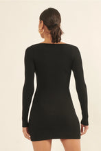 Load image into Gallery viewer, Black Knit Cutout Dress
