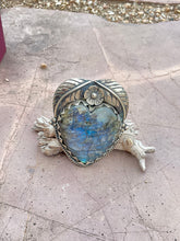 Load image into Gallery viewer, Heart Labradorite Statement Ring- One of a Kind
