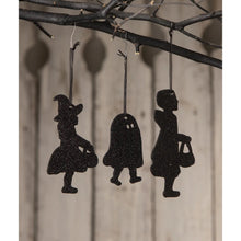 Load image into Gallery viewer, Trick Or Treater Glitter Ornaments- More Styles Available!
