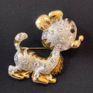 Vintage Wild Cat Brooch