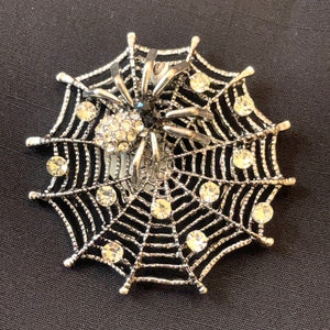 Spider In Her Web Brooch