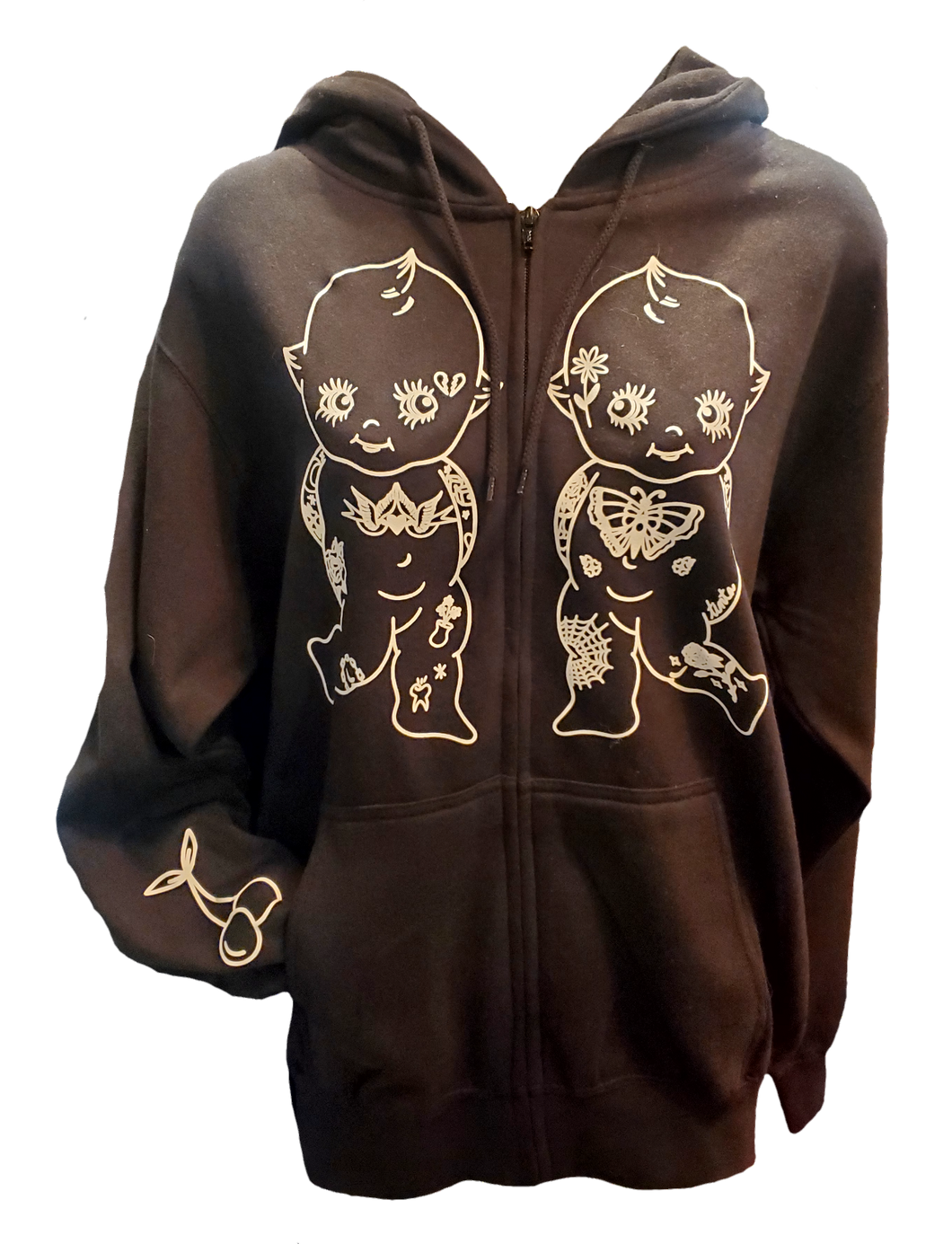 Tattooed Kewpie Zip Up Hoodie