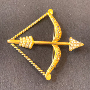 Bow and Arrow Brooch