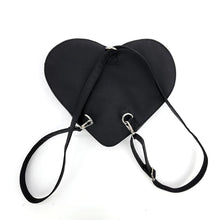 Load image into Gallery viewer, Frankenstein and Bride Illustrated Heart Glow in The Dark Purse
