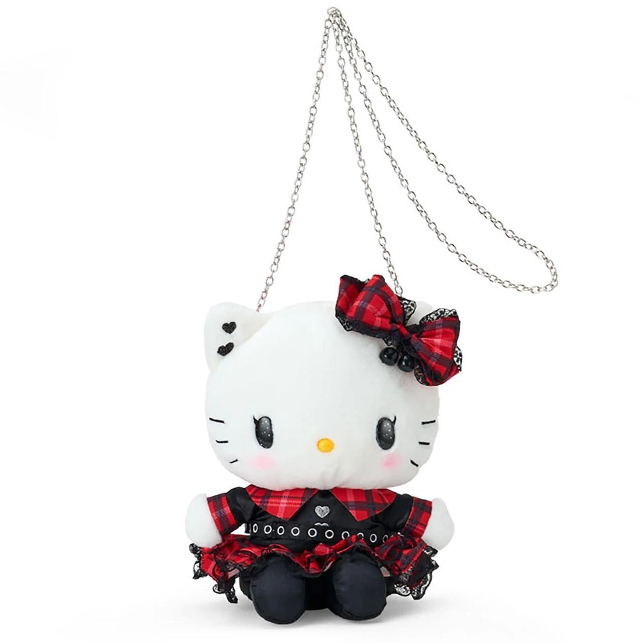 hello kitty emo backpack Hello Kitty Sweet Rock n' Check Gingham Plush Shoulder Purse – Pink House Boutique
