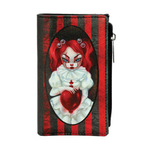Load image into Gallery viewer, Clown Girl Striped Wallet
