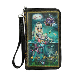 Teary Alice in Wonderland Book Wallet