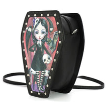 Load image into Gallery viewer, Coffin Girl Mini Backpack/Purse
