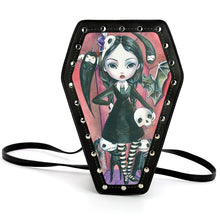 Load image into Gallery viewer, Coffin Girl Mini Backpack/Purse
