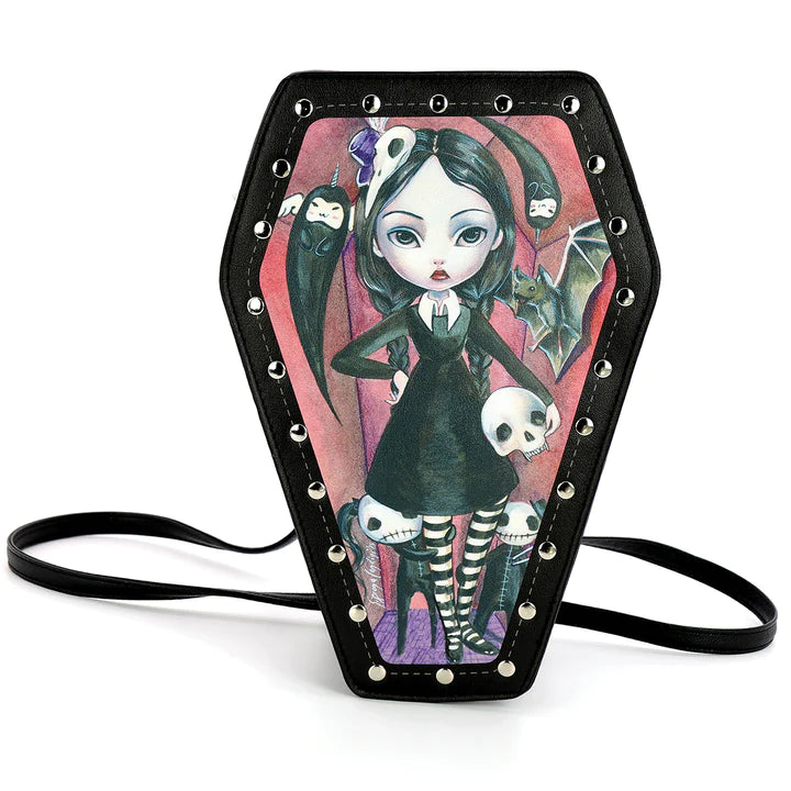 Coffin Girl Mini Backpack/Purse