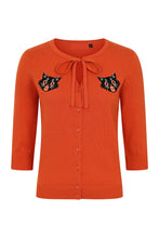 Load image into Gallery viewer, Mia Orange Scaredy Cat Cardigan
