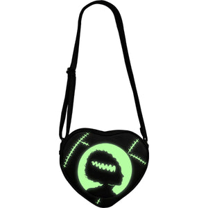 Bride of Frankenstein Glow In The Dark Heart Purse