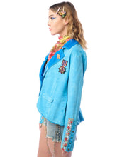 Load image into Gallery viewer, Vintage Teal Colonel Jacket
