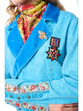Load image into Gallery viewer, Vintage Teal Colonel Jacket
