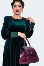 Load image into Gallery viewer, Eggplant Top Handle Day Bag Purse
