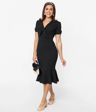 Load image into Gallery viewer, Black Holloway Wiggle Dress
