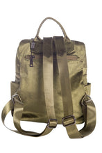 Load image into Gallery viewer, Khaki Velvet Zippered Backpack
