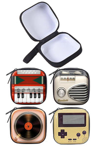 Vintage Retro Electronics Glossy Shell Coin Bag- More Styles Available!