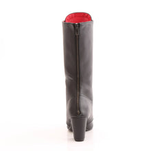 Load image into Gallery viewer, 3" Block Heel Round Toe Lace-Up Mid-Calf Boots
